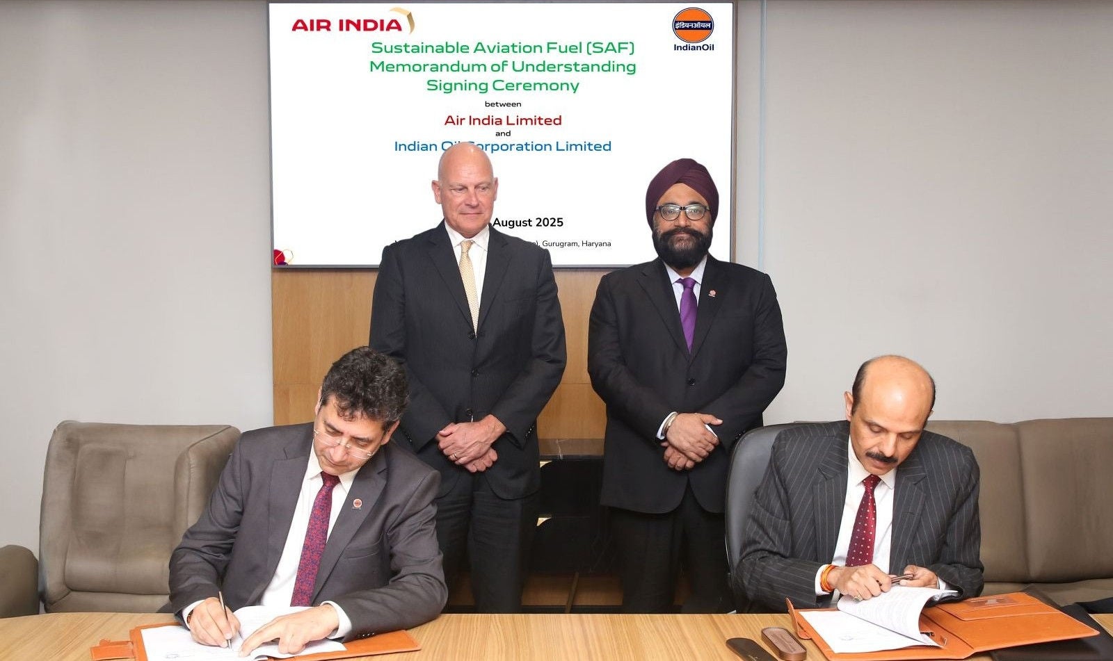 Air India and IndianOil sign MoU for supply of Sustainable Aviation Fuel