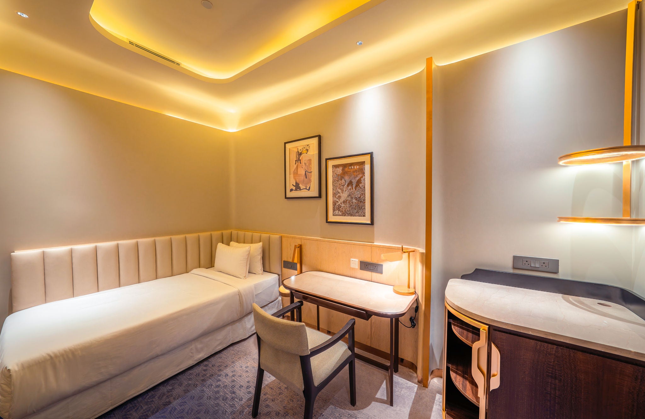 Exclusive First-Class sleep suites crafted for restorative sleep