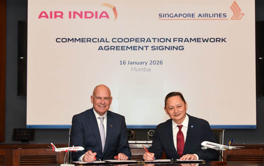 Air India and Singapore Airlines sign commercial cooperation framework agreement; work towards joint business agreement