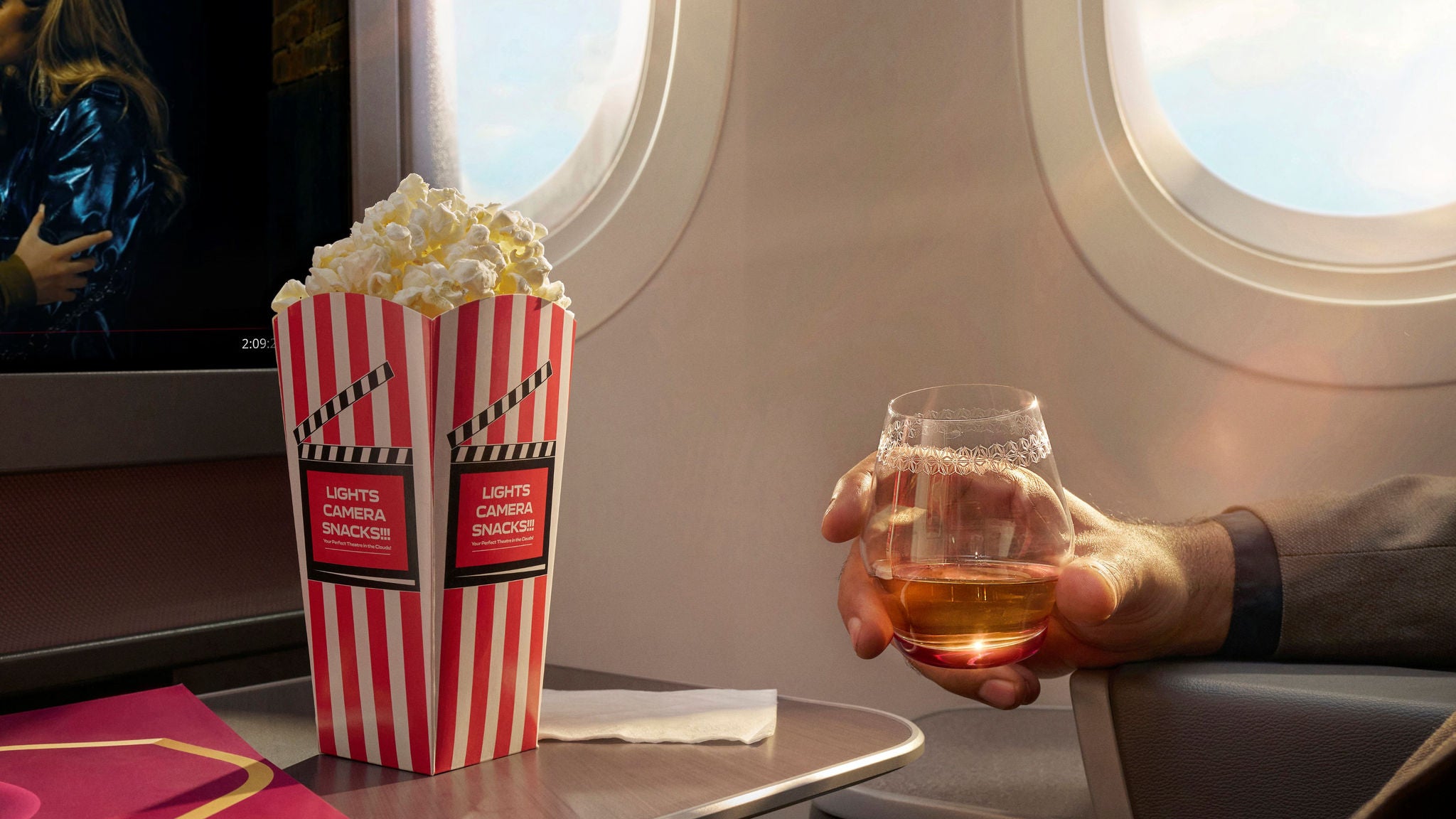 Single malt whisky served in Air India’s signature glass