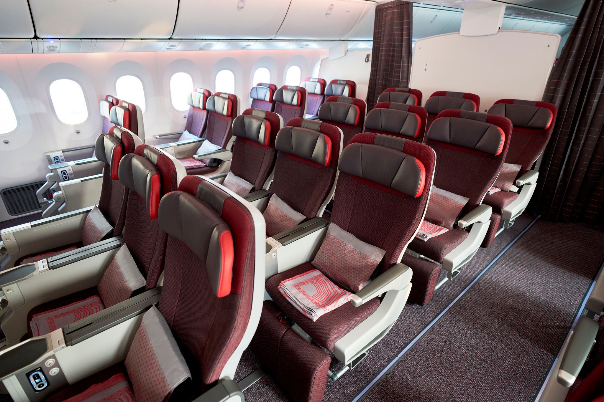 Premium Economy cabin in Air India's B787-9