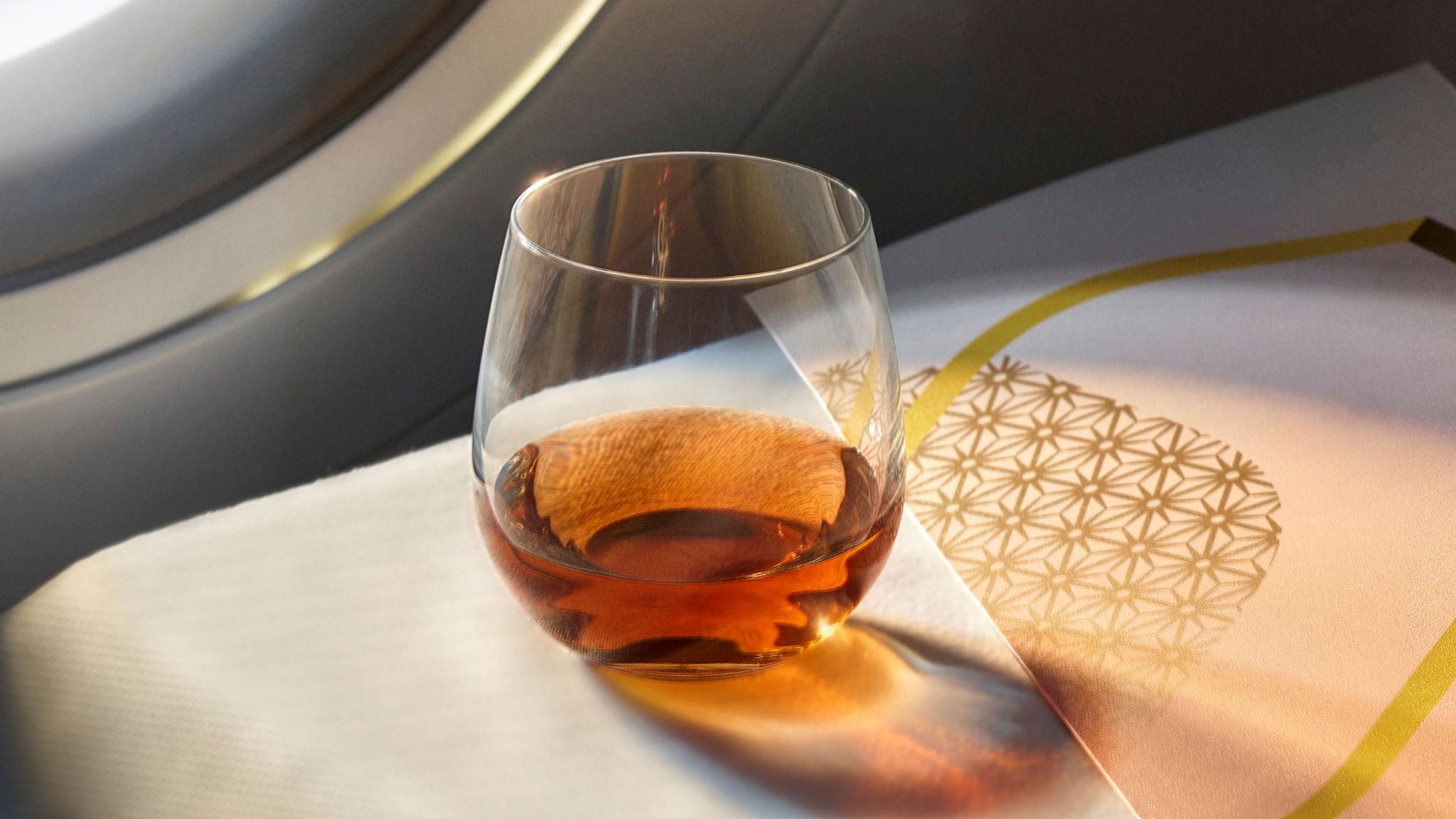 Fine cognac at 35,000 feet