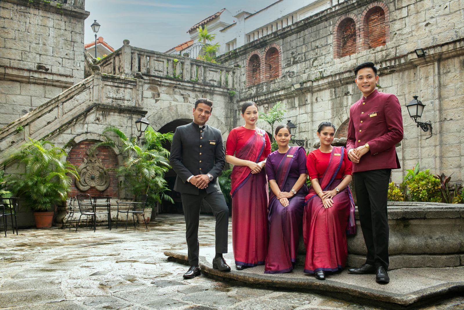 Air India cabin crew discovering Casa Manila’s colonial history and heritage