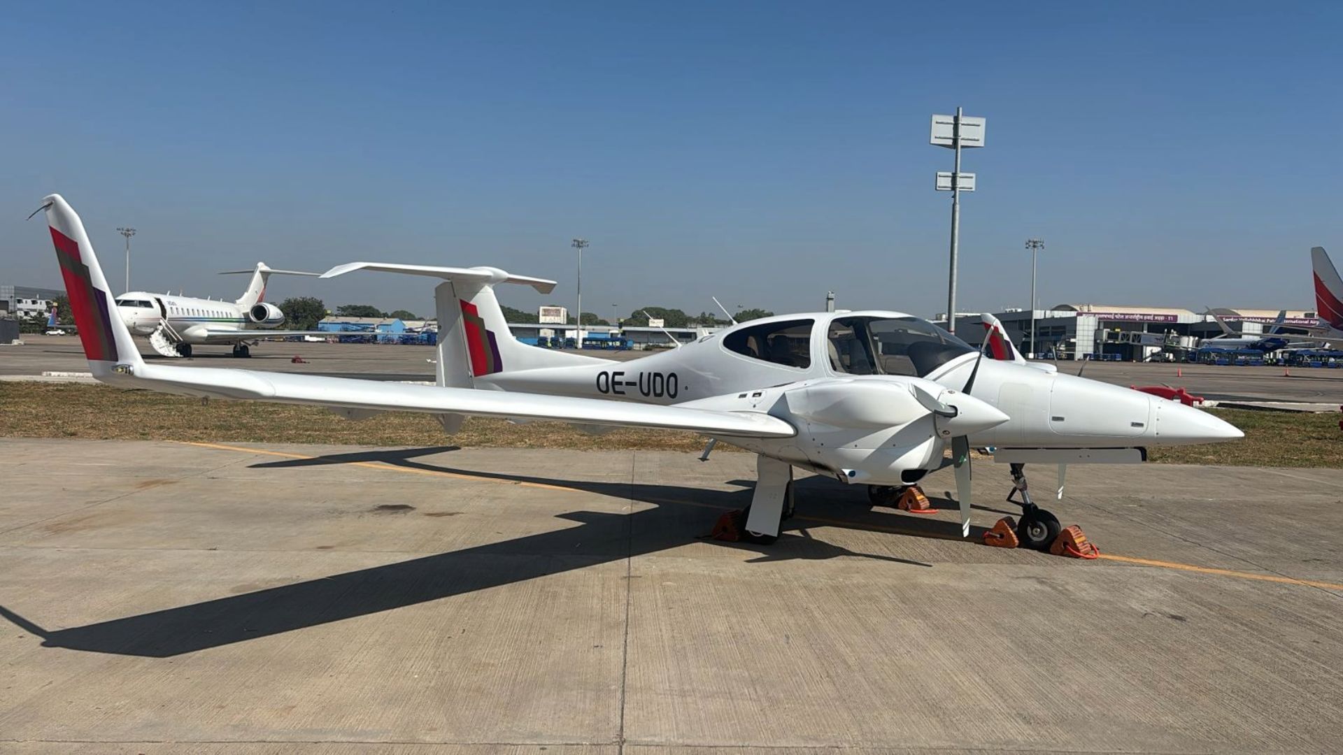 Air India's Diamond DA 42NG in the new livery