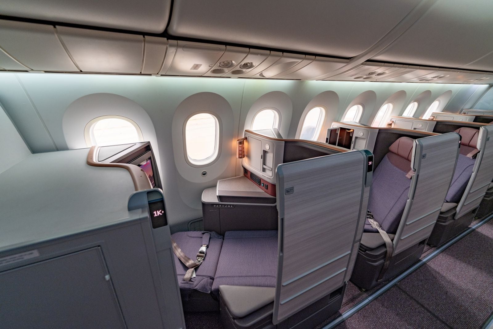 Retrofitted B787-8 offers 20 private business class suites