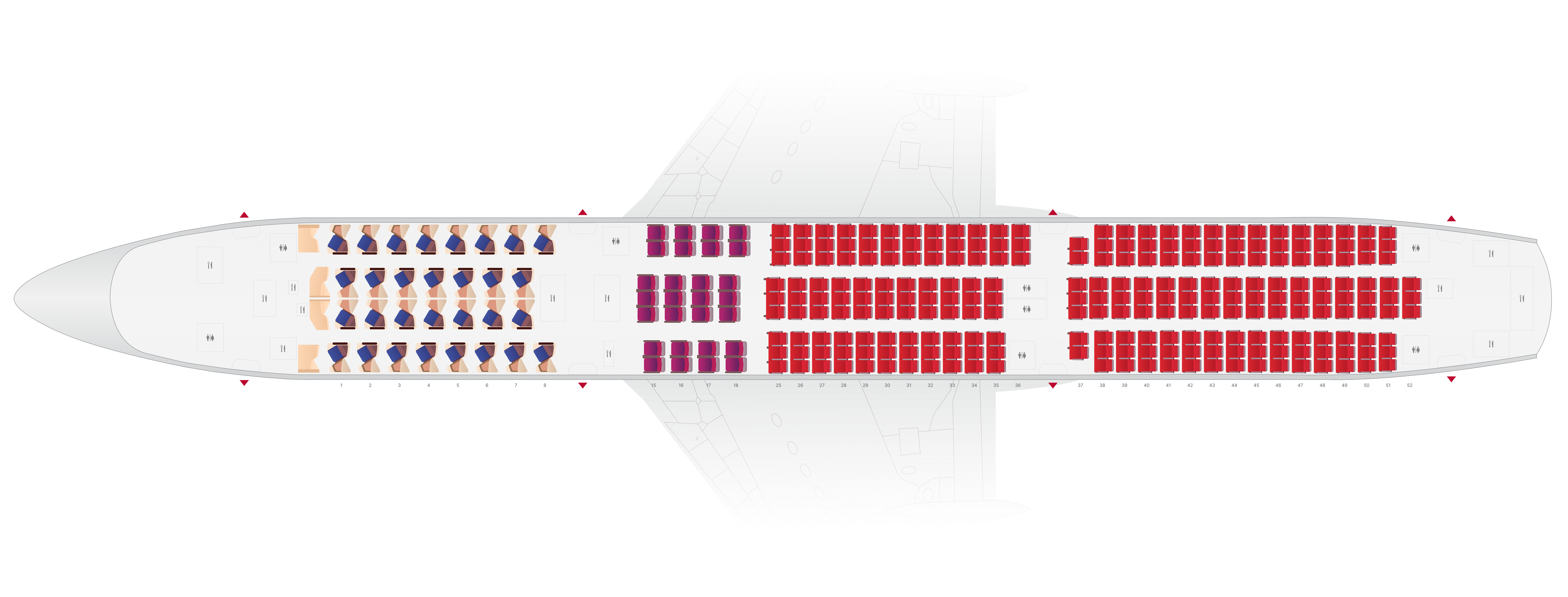 Air India Airbus A350-900 Seat Map