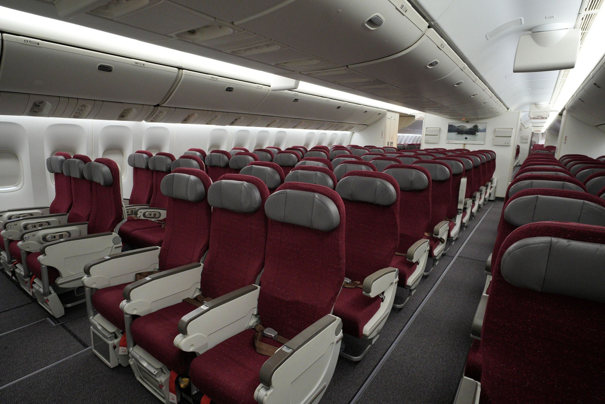 Economy Class cabin on our B777-300ER