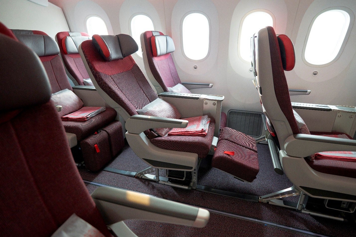 Air India's Premium Economy cabin on its first line-fit B787-9